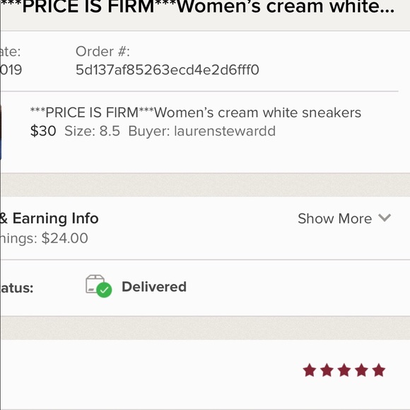 ‼️PRICE IS FIRM‼️Women’s cream white sneakers - Picture 5 of 5